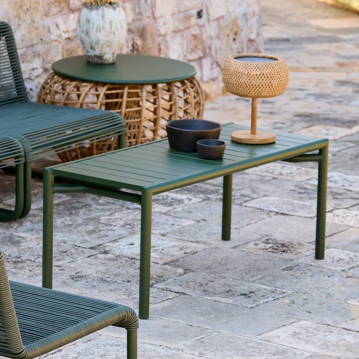 Cane-line - Bliss Salontafel / bank, donkergroen