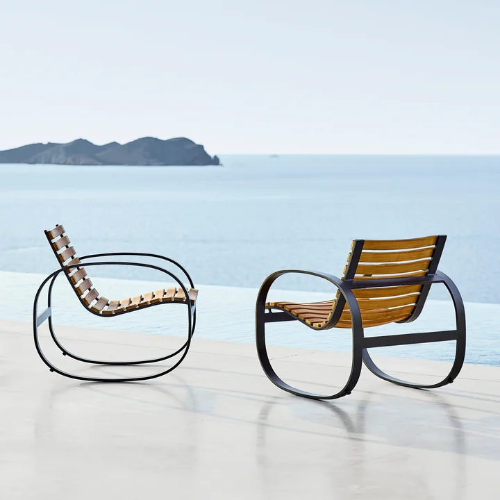 Cane-line - Parc Schommelstoel Outdoor, lavagrijs