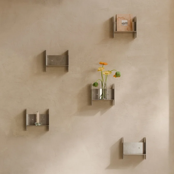 TipToe - PLI wandplank, CORE, 15 x 30 cm, roestvrij staal