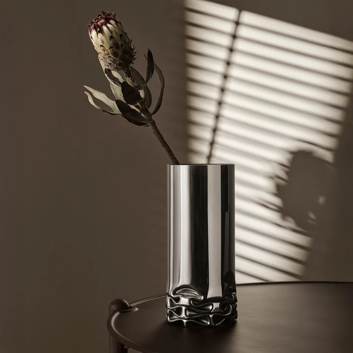 Design House Stockholm - Hydraulic Vaas, H 32 cm, roestvrij staal