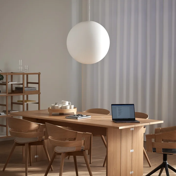 Design House Stockholm - Luna Hanglamp XL Ø 60 cm, wit