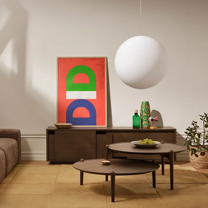 Design House Stockholm - Luna Hanglamp XL Ø 60 cm, wit