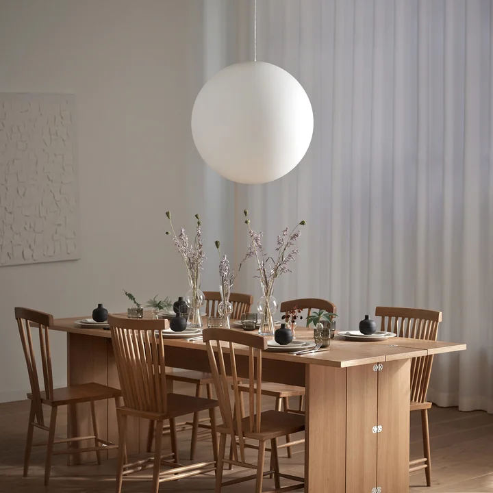 Design House Stockholm - Luna Hanglamp XL Ø 60 cm, wit