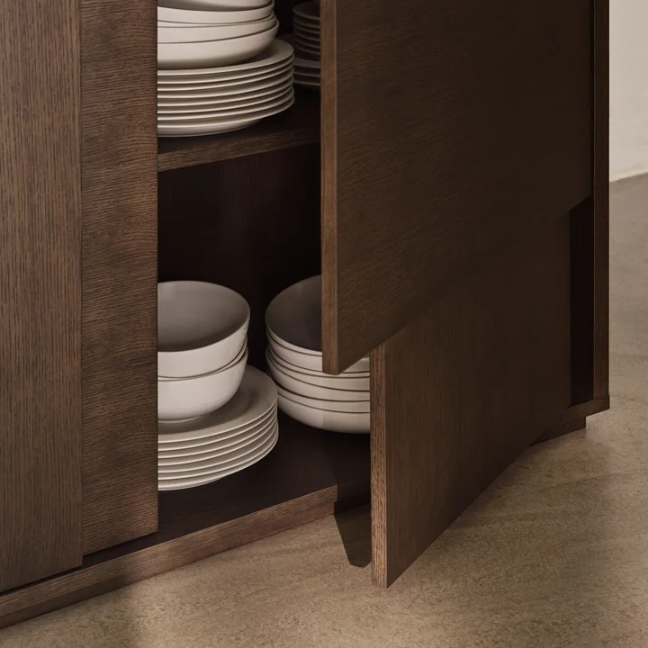 Design House Stockholm - Layer dressoir met poten, donker eiken