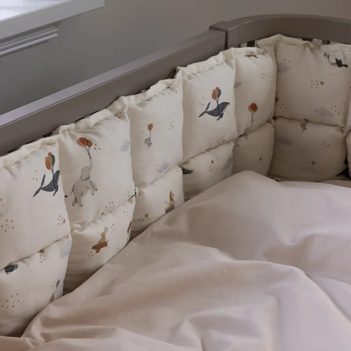 Sebra - Baby ledikant bumper, gewatteerd / World of Sebra