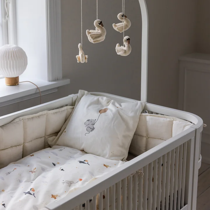 Sebra - Baby ledikant bumper, gewatteerd / World of Sebra