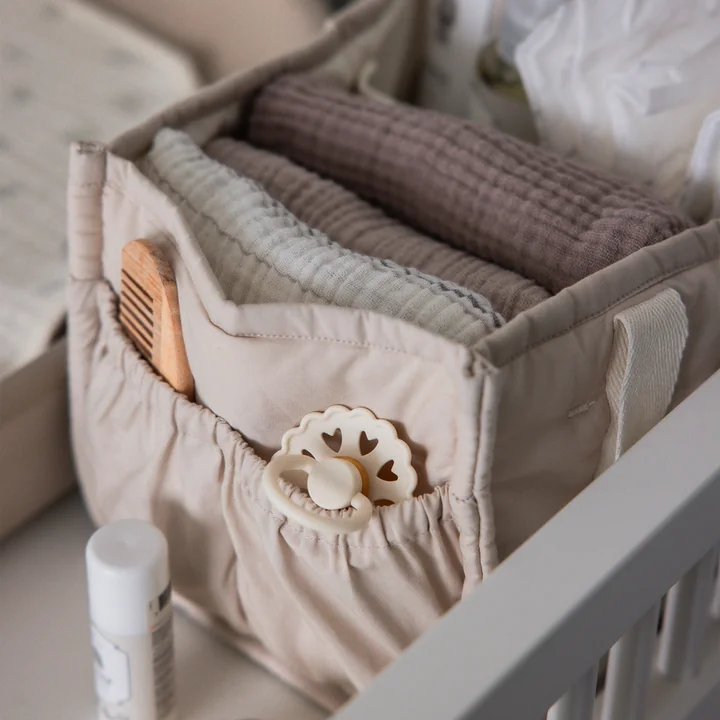 Sebra - Mandje voor verschoonbenodigdheden, morning beige