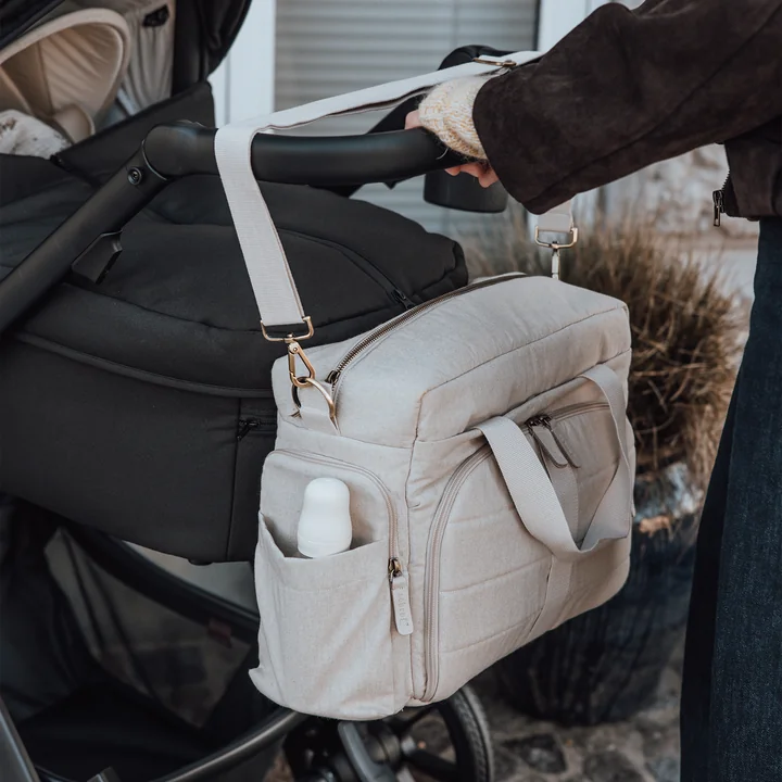 Sebra - On-the-go luiertas, beige gemêleerd