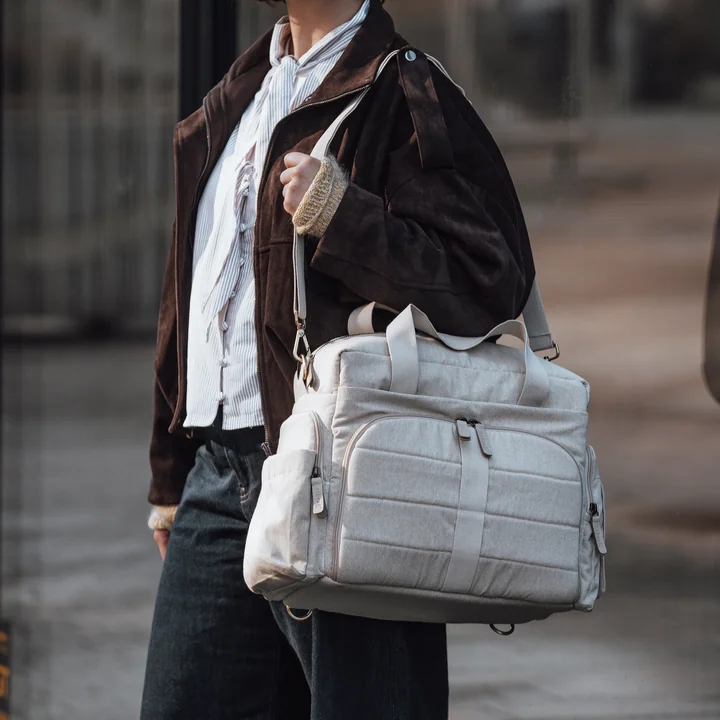 Sebra - On-the-go luiertas, beige gemêleerd