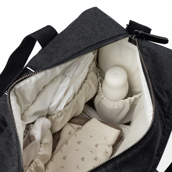 Sebra - On-the-go -luiertas, donkergrijs gemêleerd
