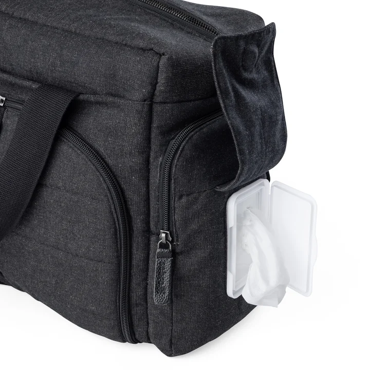 Sebra - On-the-go -luiertas, donkergrijs gemêleerd