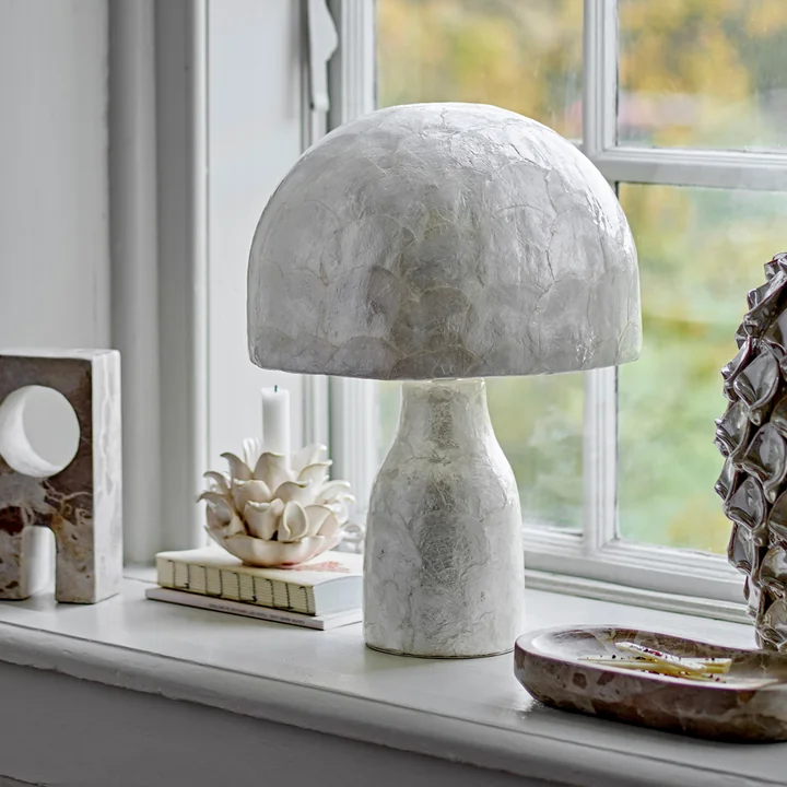 Bloomingville - Tafellamp Adria, H 43 cm, mother of pearl
