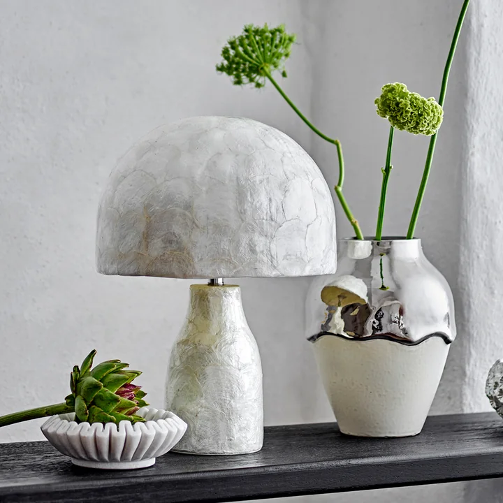 Bloomingville - Tafellamp Adria, H 43 cm, mother of pearl