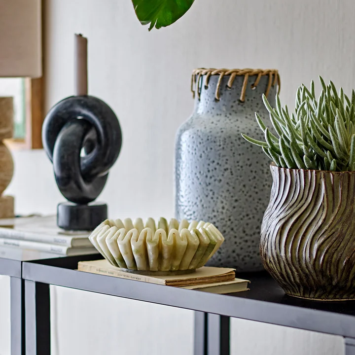 Bloomingville - Harmonia kom, marmer, groen