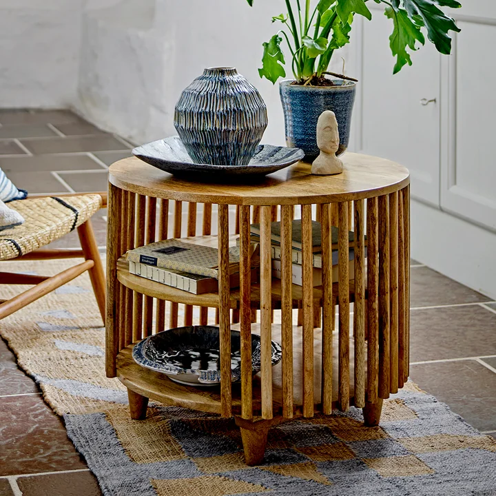 Bloomingville - Sali Salontafel, Ø 60 cm, mango