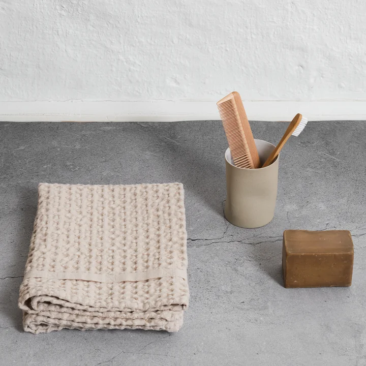 The Organic Company - Big Waffle Handdoek, steen