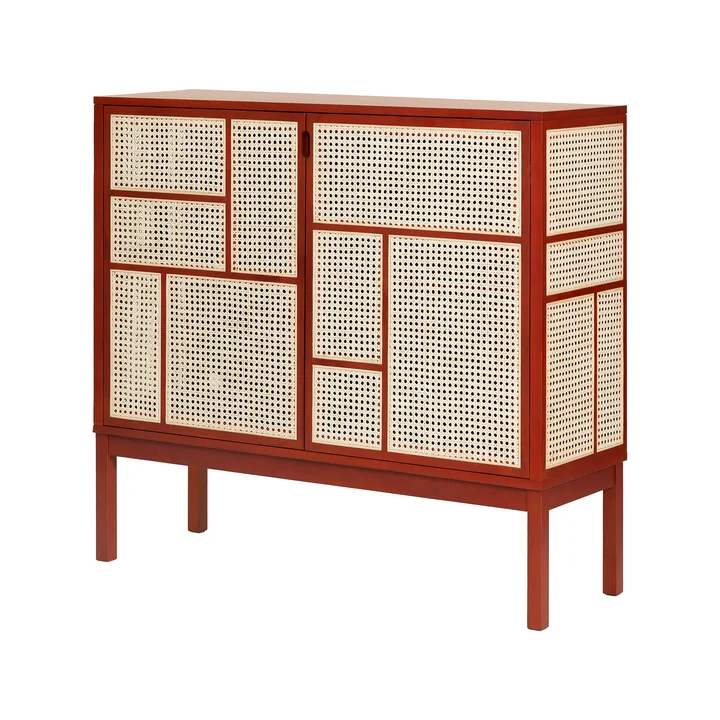 Design House Stockholm - Air Sideboard met benen, rood
