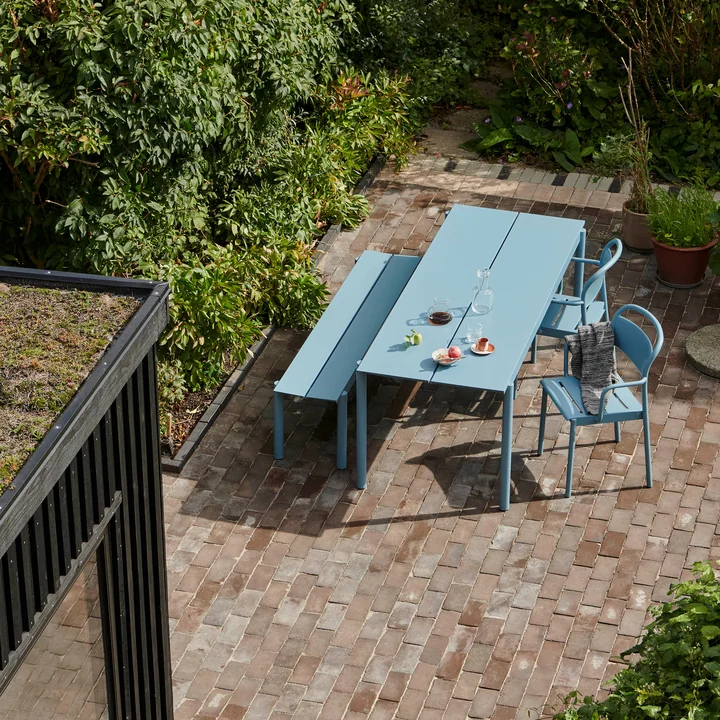 Muuto - Lineair Stalen Leunstoel & Bank & Tafel