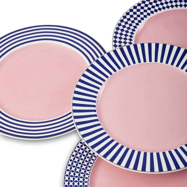 POLSPOTTEN - Aunty Eetborden, Ø 27 cm, set van 4
