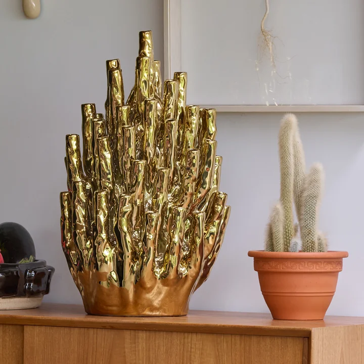 POLSPOTTEN - Koraalvaas 50 Tulpen, goud