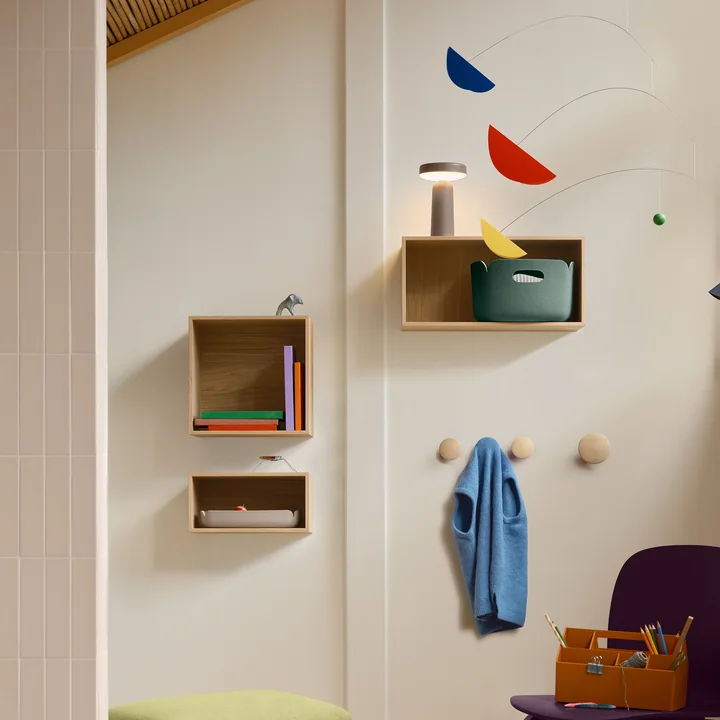 Muuto - Mini Stacked System schapmodule, klein / eiken
