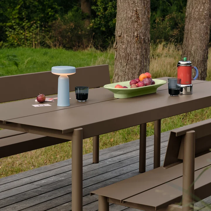 Muuto - Ease Portable LED Outdoor Batterijlamp, lichtblauw