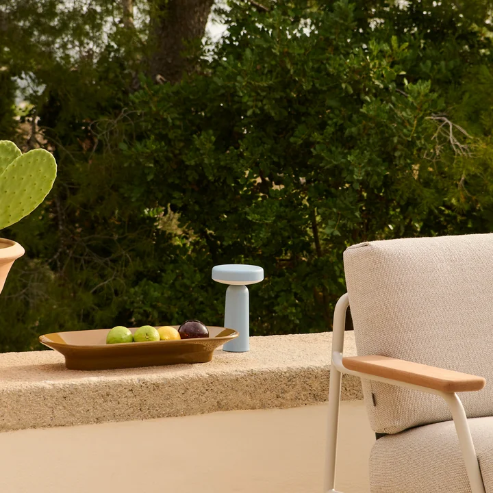 Muuto - Ease Portable LED Outdoor Batterijlamp, lichtblauw