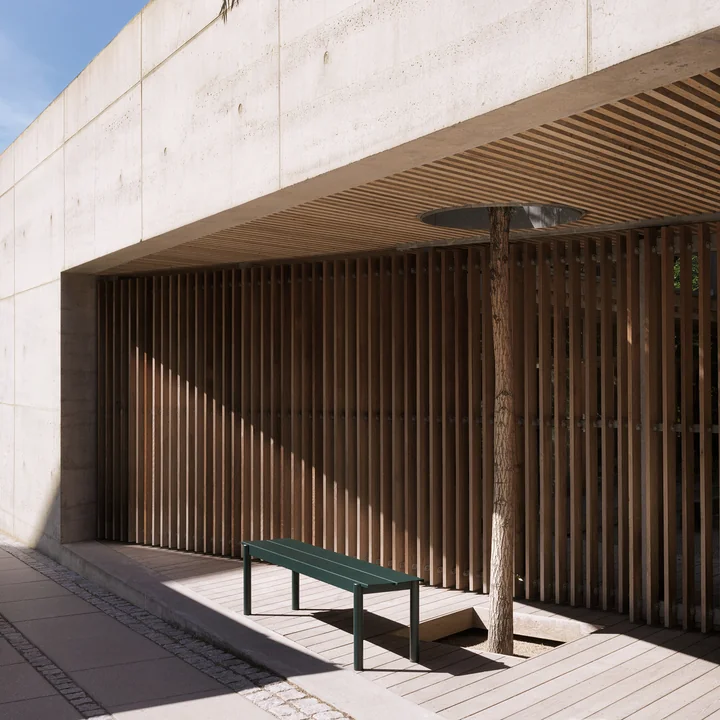 Muuto - Linear Steel Bank, donkergroen