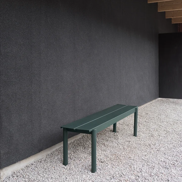 Muuto - Linear Steel Bank, donkergroen