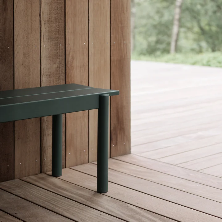 Muuto - Linear Steel Bank, donkergroen