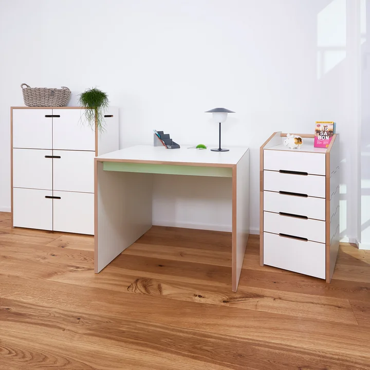 Tojo - freistell Tafel, 80 x 80 cm, wit