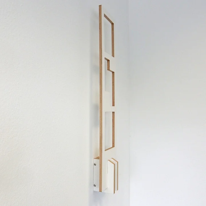 Tojo - lesestoff boekenplank, wit