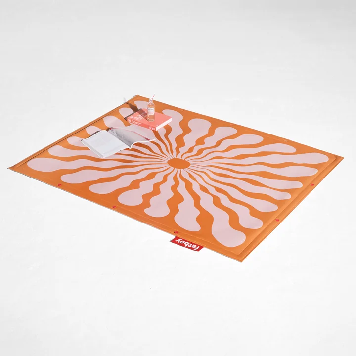 Fatboy - Flying Tapijt, 180 x 140 cm, vloeibare bloem oranje/roze