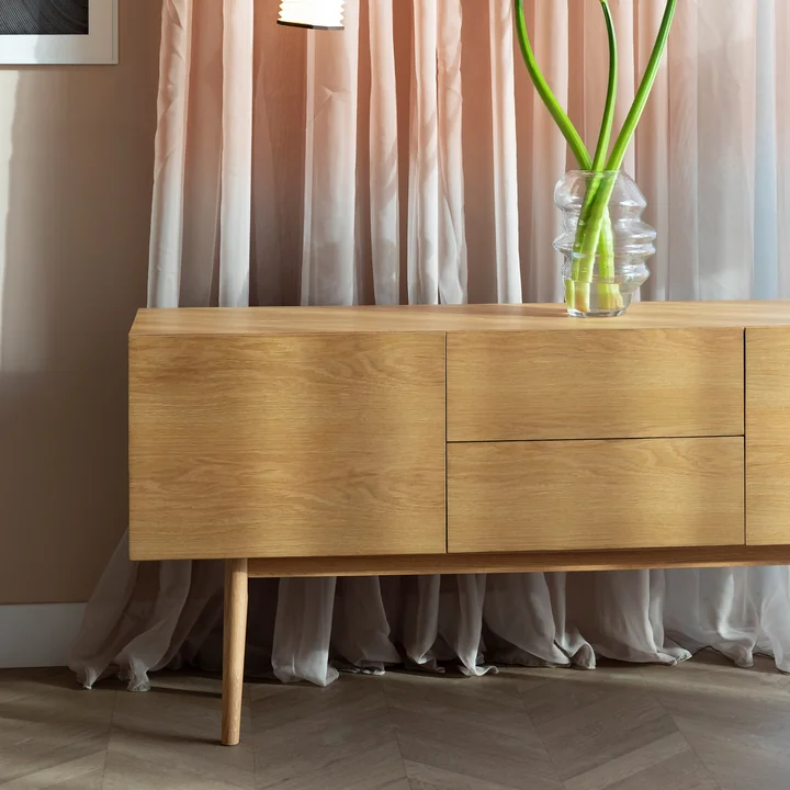 Zuiver - High On Wood Kast, eiken, 2 laden, 2 deuren