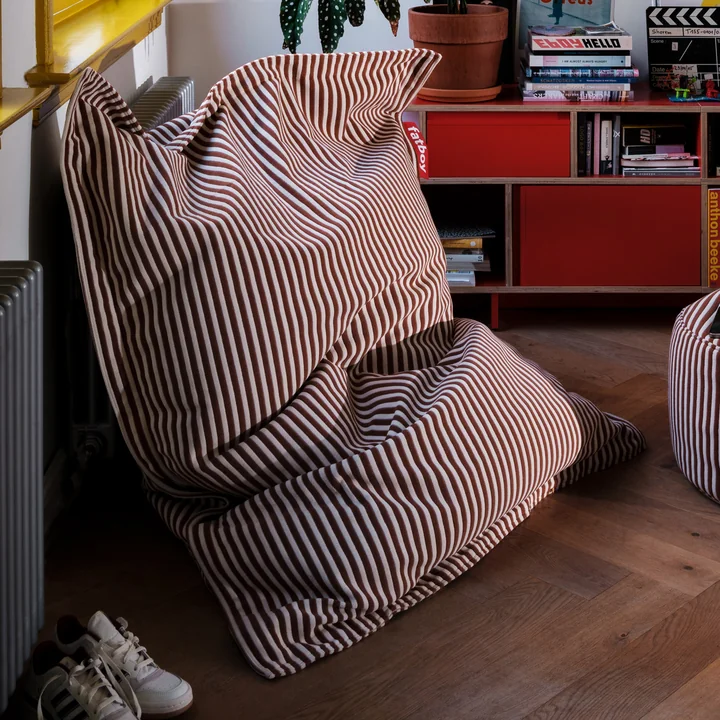 Fatboy - Hoes voor originele Slim Terry zitzak, cognac/crème