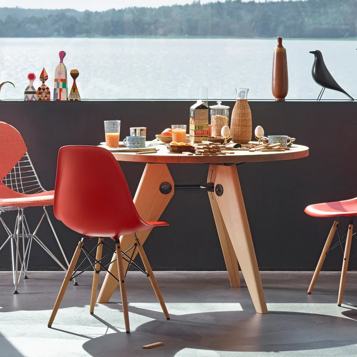 Vitra - Guéridon Eettafel, Ø 105 cm, geolied eiken