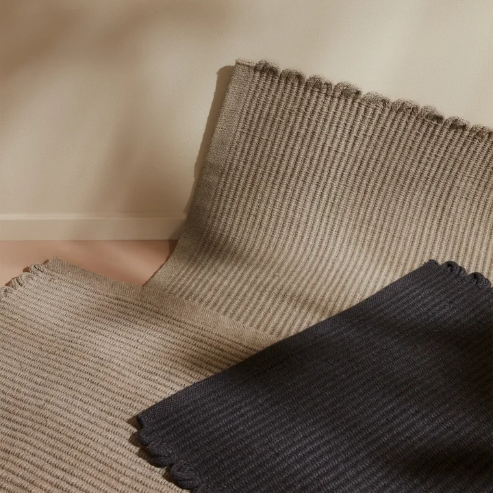 AYTM - Redono -deurmat, 50 x 70 cm, taupe en donkergrijs