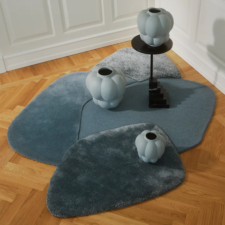 AYTM - Mola -tapijt, 140 x 195 cm, dusty blue