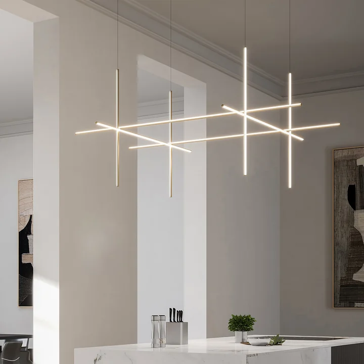Flos - Coordinates S4 LED-hanglamp, argent moon