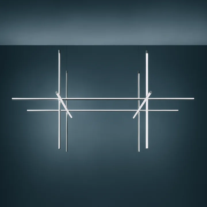 Flos - Coordinates S4 LED-hanglamp, argent moon