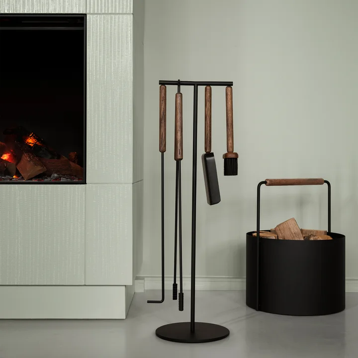 Blomus - Ashi Haardset, 3-delig, eiken / bruin