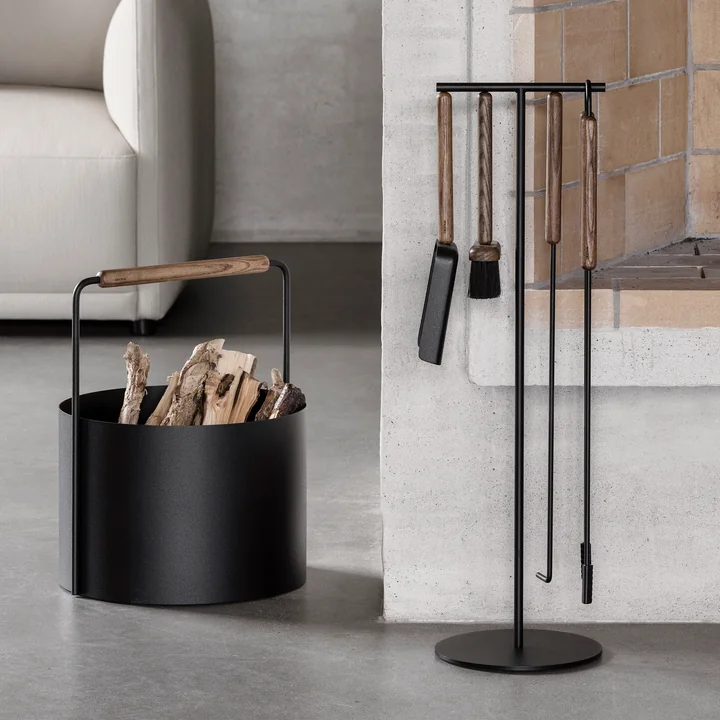 Blomus - Ashi Haardset, 3-delig, eiken / bruin