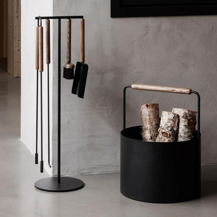 Blomus - Ashi Haardset, 3-delig, eiken / bruin
