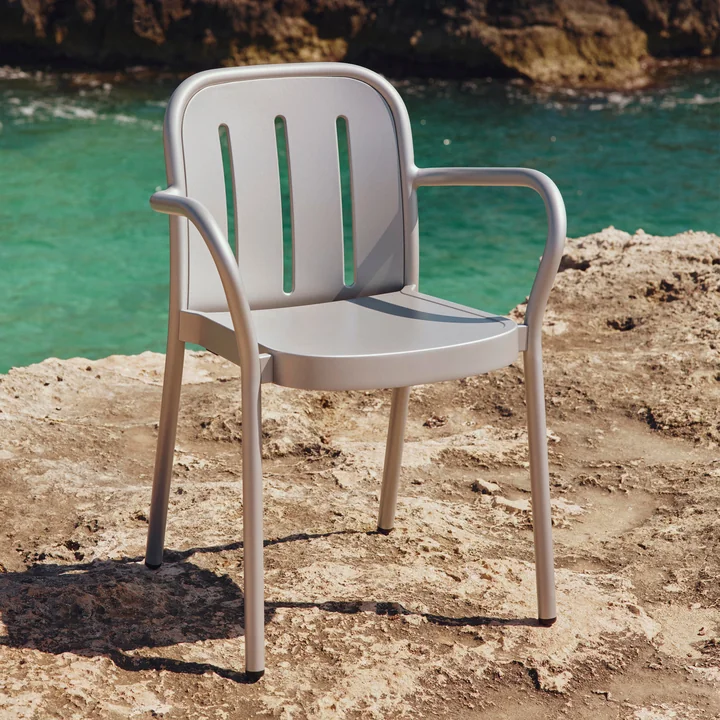 HAY - Deville -fauteuil, voor buiten, zilvergrijs