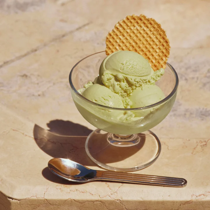 HAY - Sunday Bestek: theelepel en glazen dessertschaaltje, helder