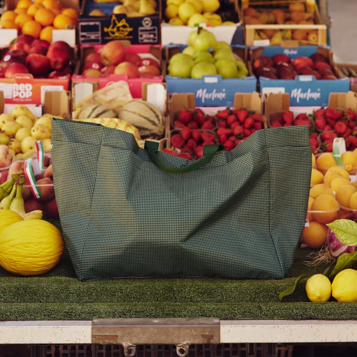 HAY  - Grid Weekend Bag L, donkergroen