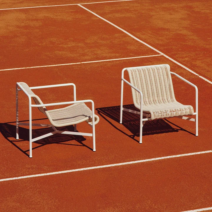 HAY - Palissade Cord Lounge Chair Low, crèmewit