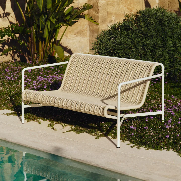 HAY - Palissade Cord Lounge Sofa, crèmewit