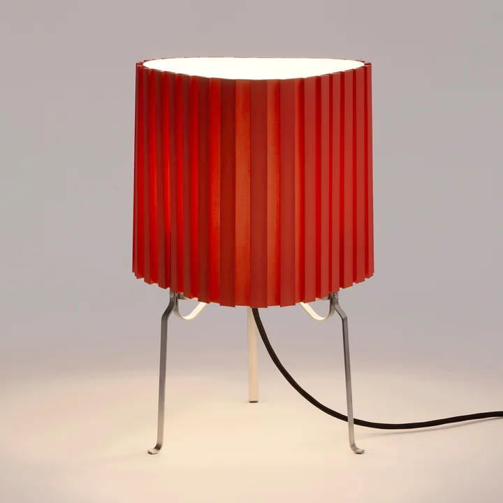 HAY - Canelé -tafellamp 370, tomatenrood