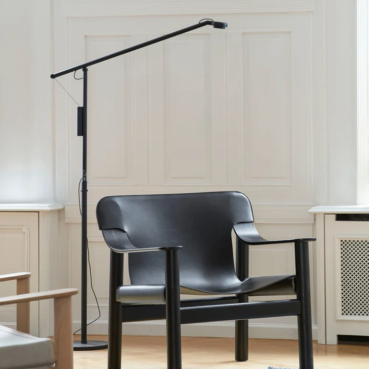 HAY - Fifty-Fifty -staande lamp, soft black